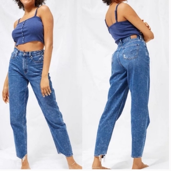 NWT! American Eagle, Relaxed Mom Jean On Dark Dreams, Multiple Sizes- NEW! - Picture 1 of 15